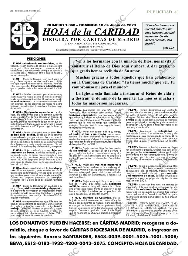 ABC MADRID 18-06-2023 página 43