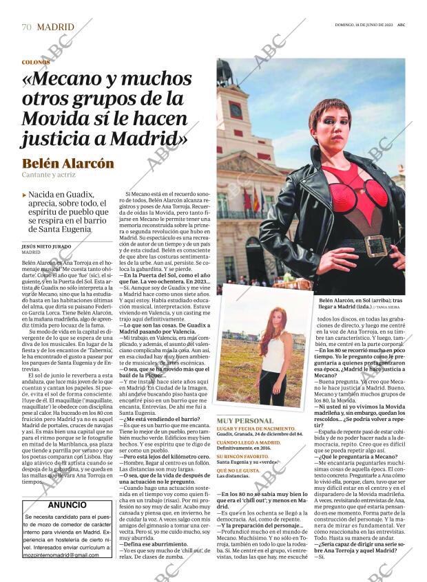 ABC MADRID 18-06-2023 página 70