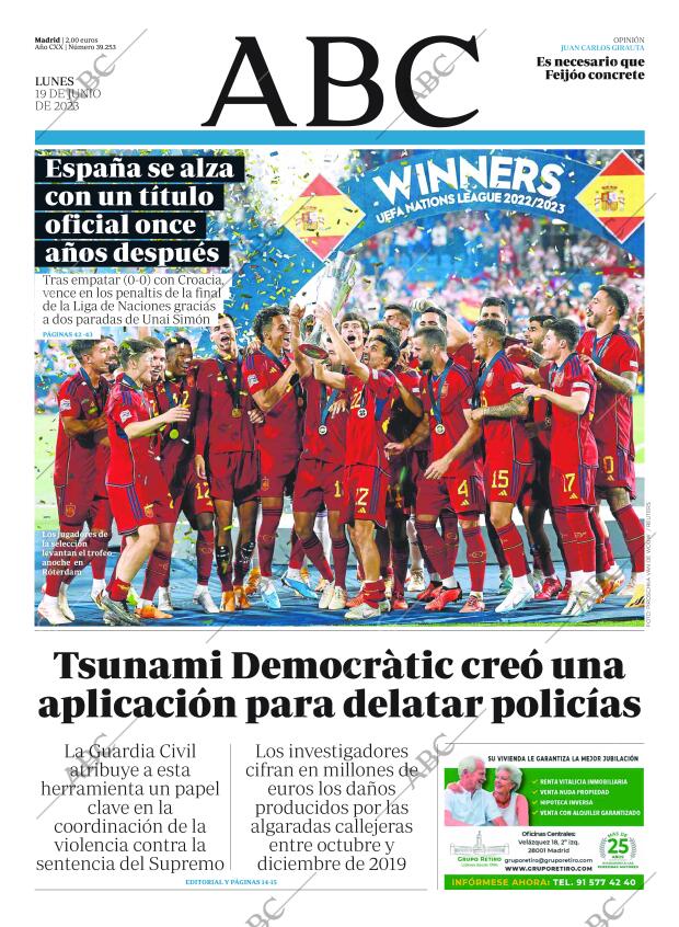 ABC MADRID 19-06-2023 página 1