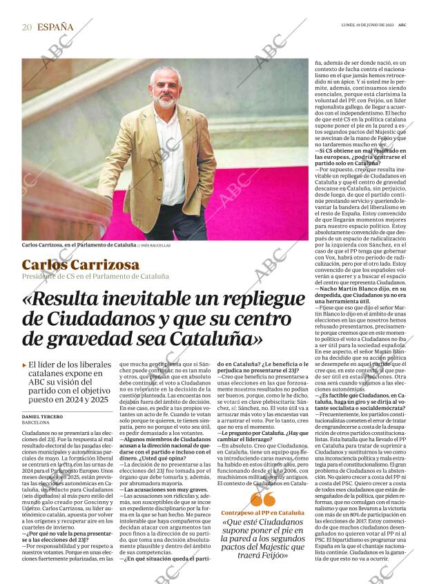 ABC MADRID 19-06-2023 página 20