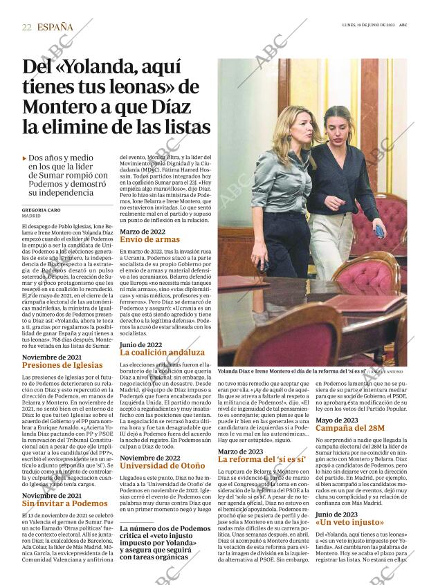 ABC MADRID 19-06-2023 página 22