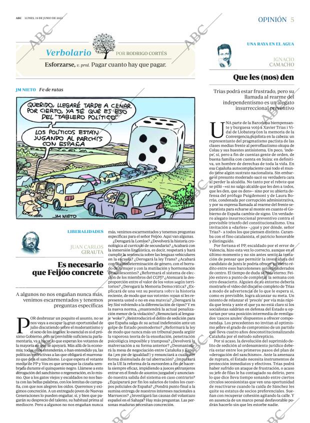 ABC MADRID 19-06-2023 página 5
