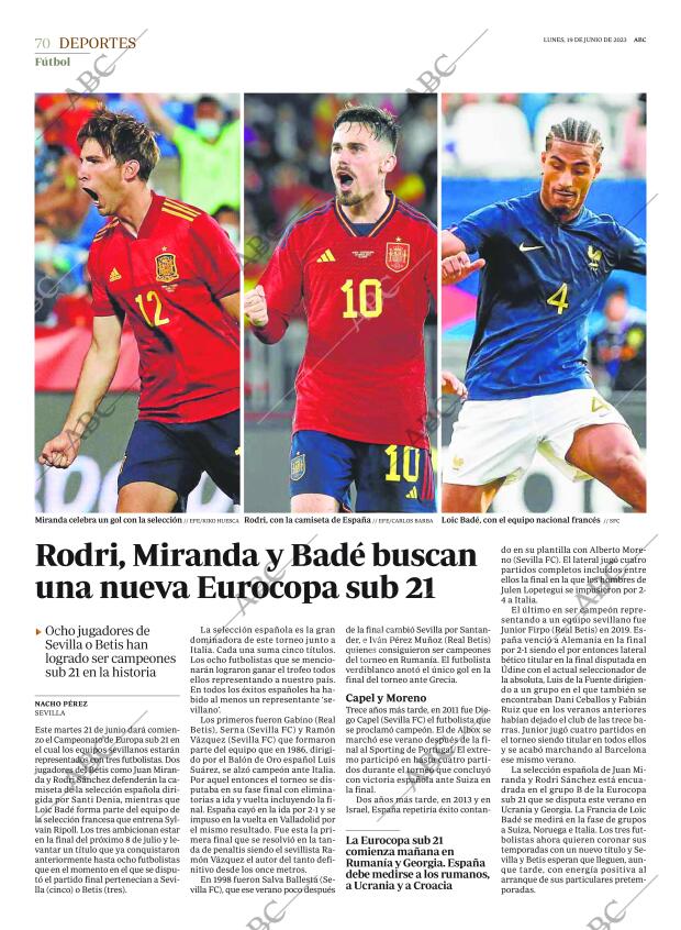 ABC SEVILLA 19-06-2023 página 70