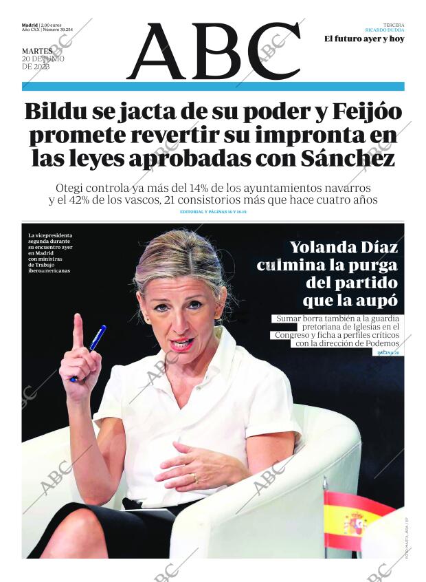ABC MADRID 20-06-2023 página 1
