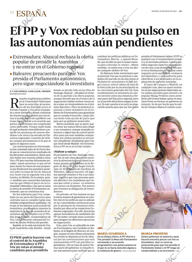 ABC MADRID 20-06-2023 página 14