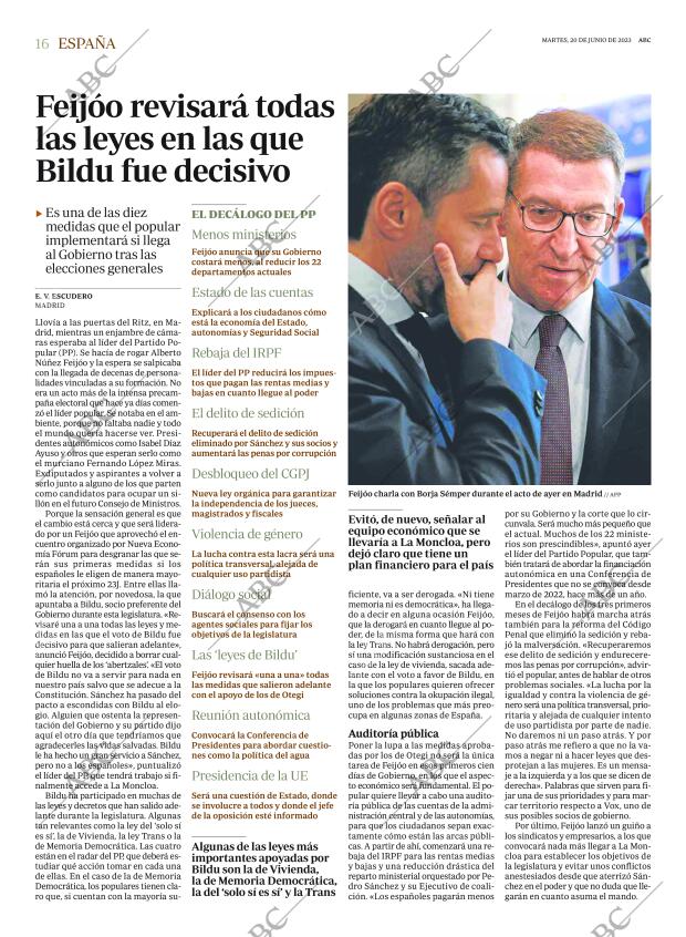 ABC MADRID 20-06-2023 página 16