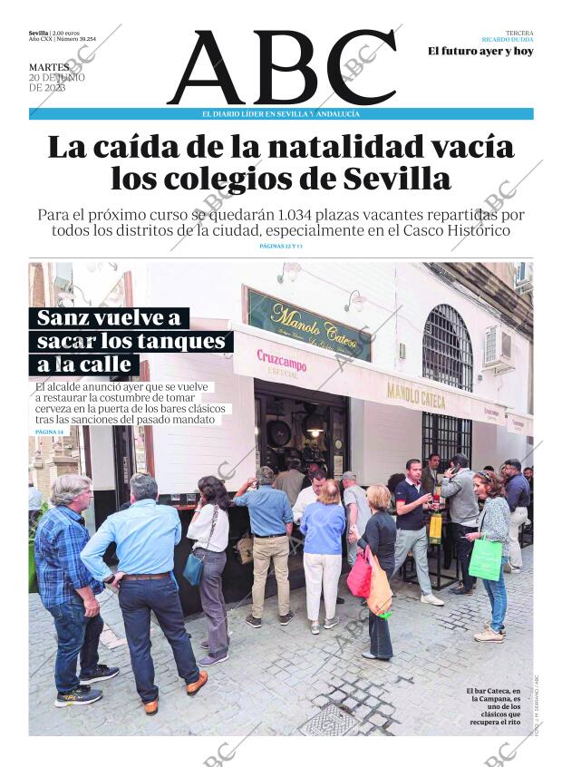 ABC SEVILLA 20-06-2023 página 1