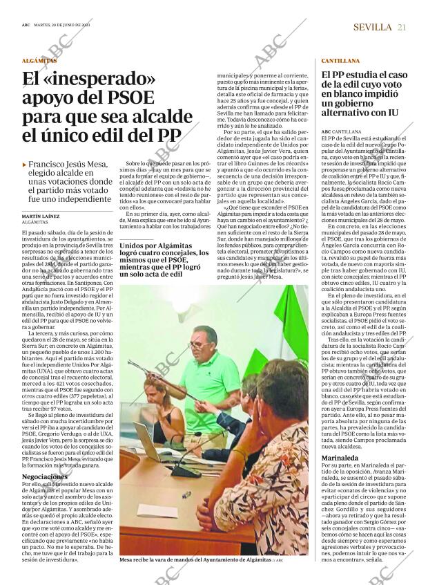 ABC SEVILLA 20-06-2023 página 21