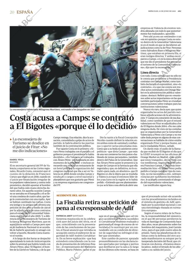ABC MADRID 21-06-2023 página 20