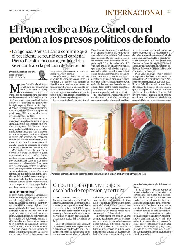 ABC MADRID 21-06-2023 página 23