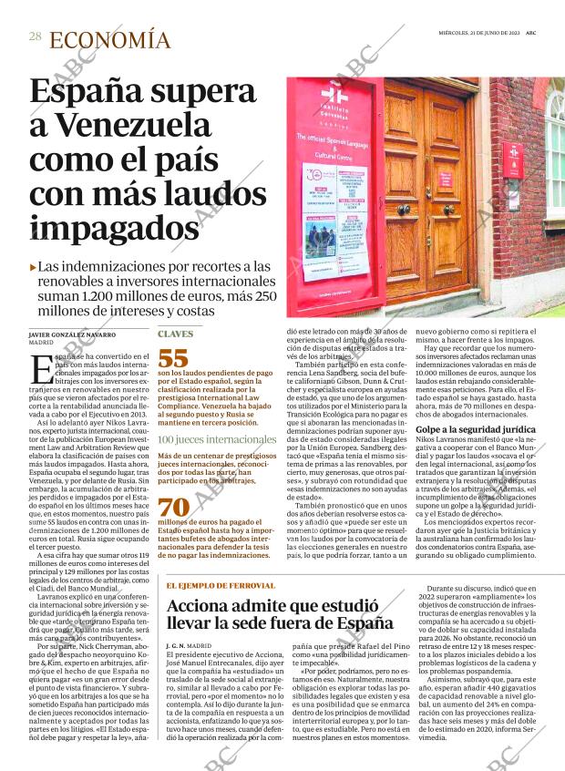 ABC MADRID 21-06-2023 página 28