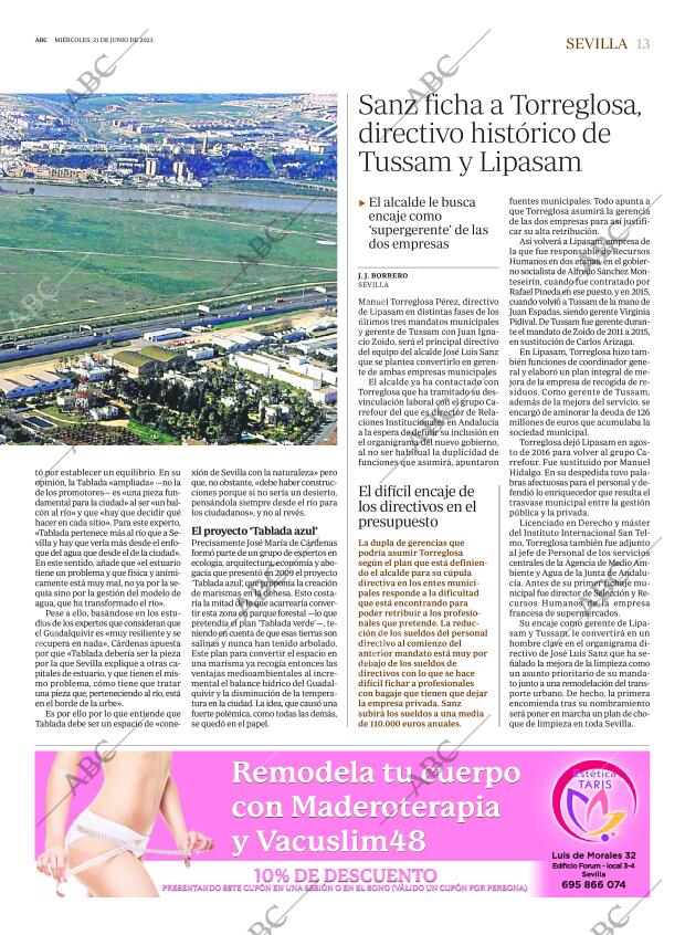 ABC SEVILLA 21-06-2023 página 13