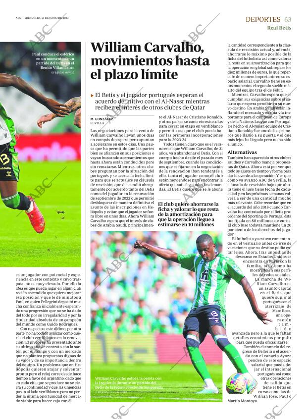 ABC SEVILLA 21-06-2023 página 63