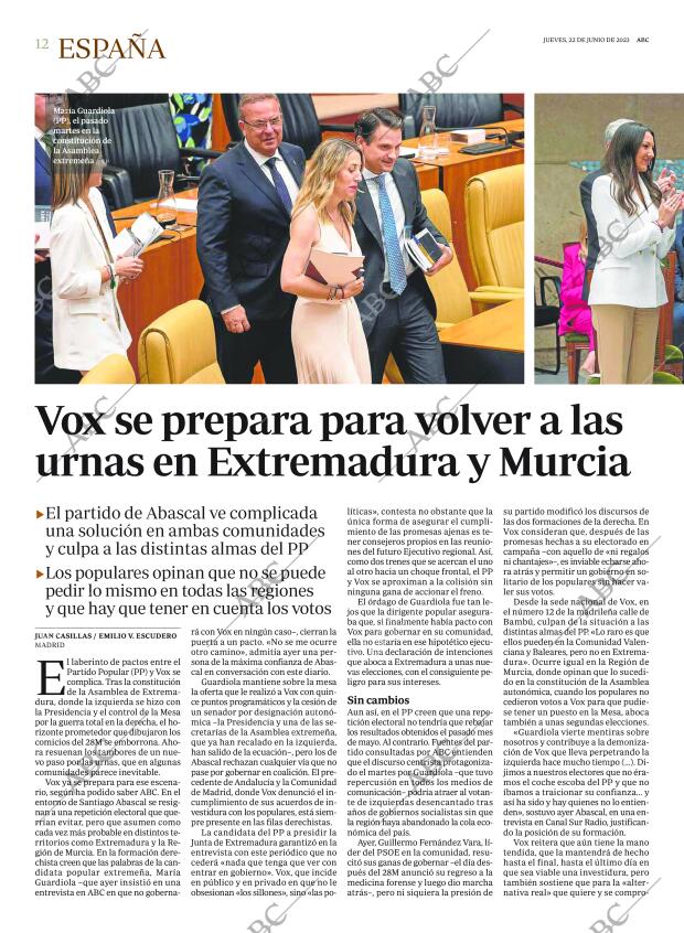ABC MADRID 22-06-2023 página 12