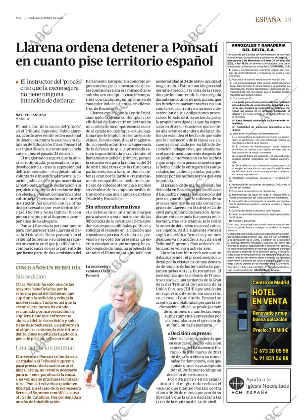 ABC MADRID 22-06-2023 página 19