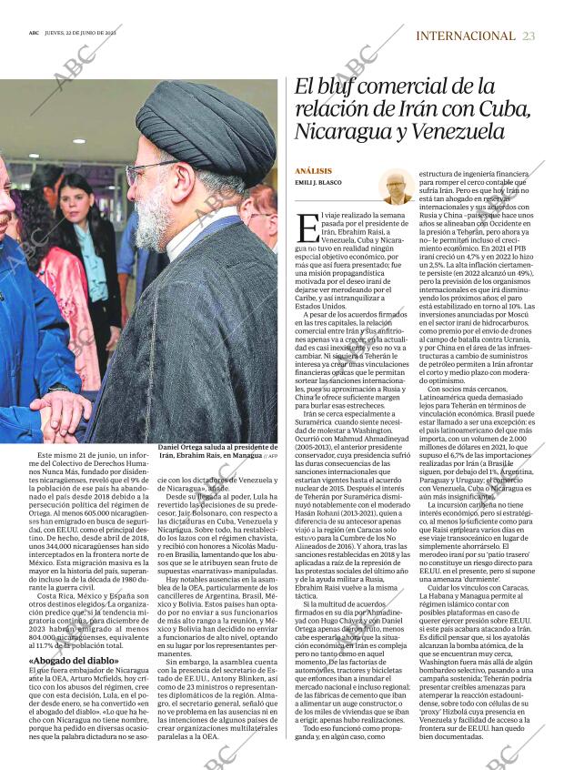 ABC MADRID 22-06-2023 página 23