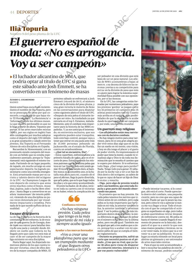 ABC MADRID 22-06-2023 página 44