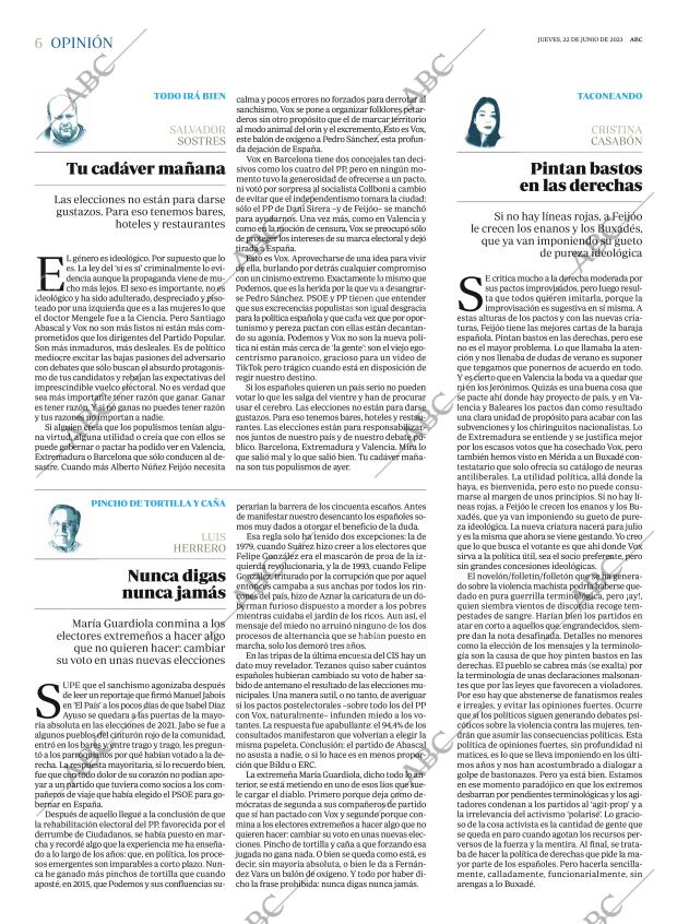 ABC MADRID 22-06-2023 página 6
