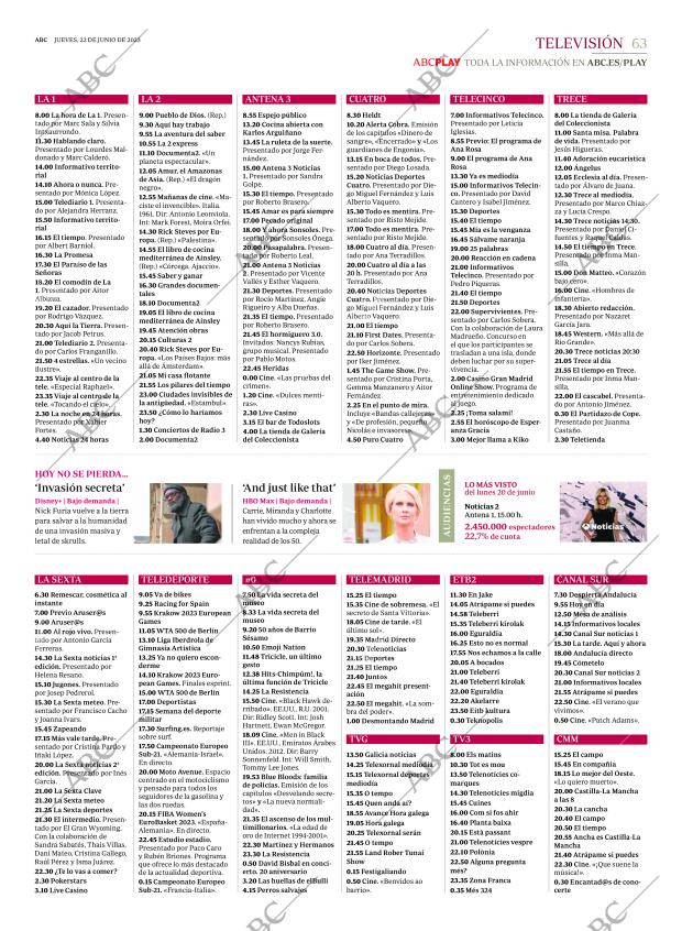 ABC MADRID 22-06-2023 página 63