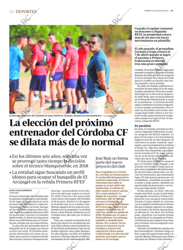 ABC CORDOBA 23-06-2023 página 54