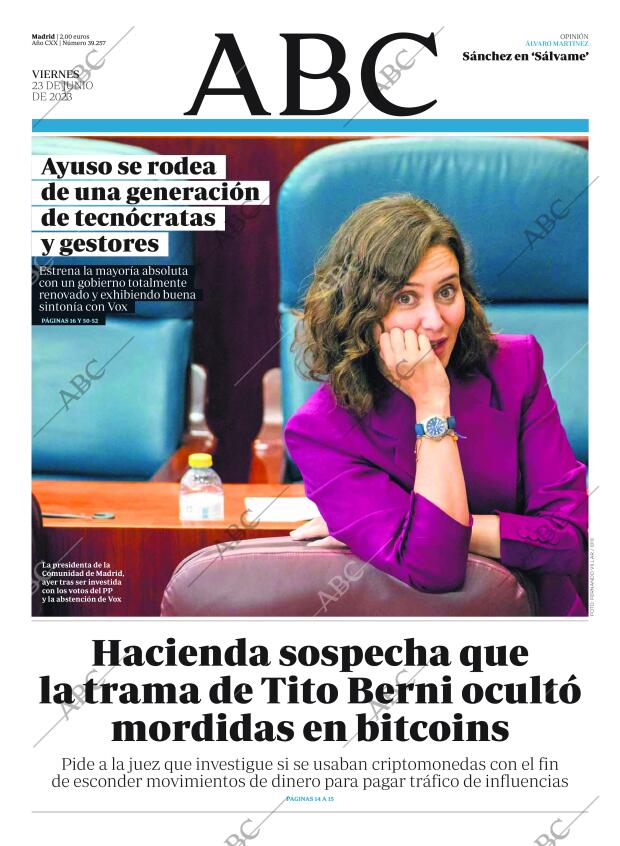 ABC MADRID 23-06-2023 página 1