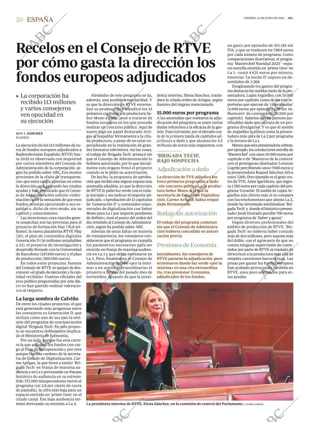 ABC MADRID 23-06-2023 página 20