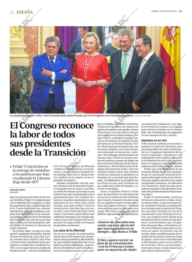 ABC MADRID 23-06-2023 página 22