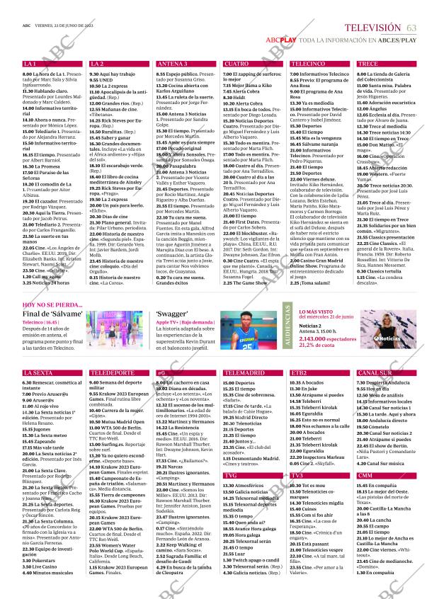 ABC MADRID 23-06-2023 página 63