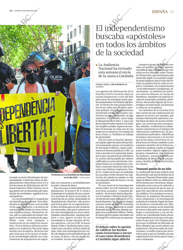 ABC MADRID 26-06-2023 página 15
