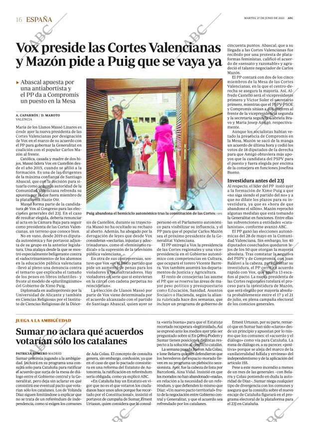 ABC MADRID 27-06-2023 página 16