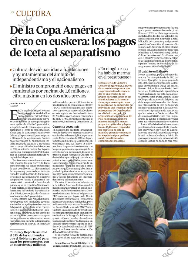 ABC MADRID 27-06-2023 página 38