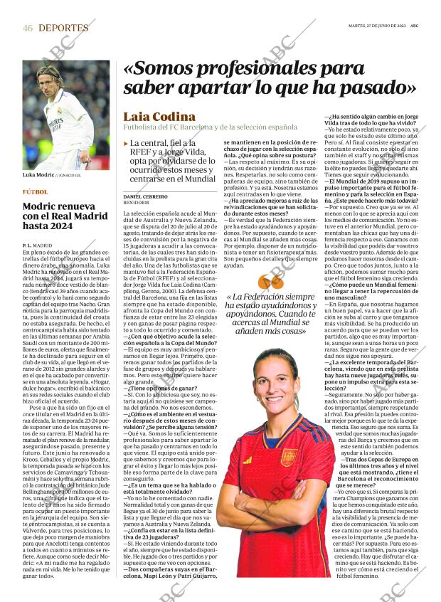 ABC MADRID 27-06-2023 página 46