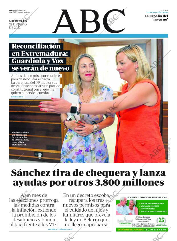 ABC MADRID 28-06-2023 página 1