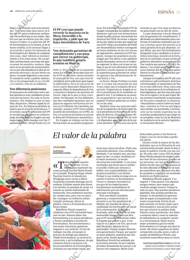 ABC MADRID 28-06-2023 página 13