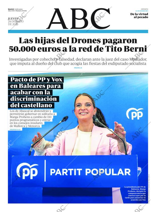 ABC MADRID 29-06-2023 página 1