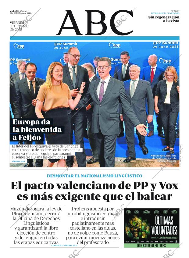 ABC MADRID 30-06-2023 página 1