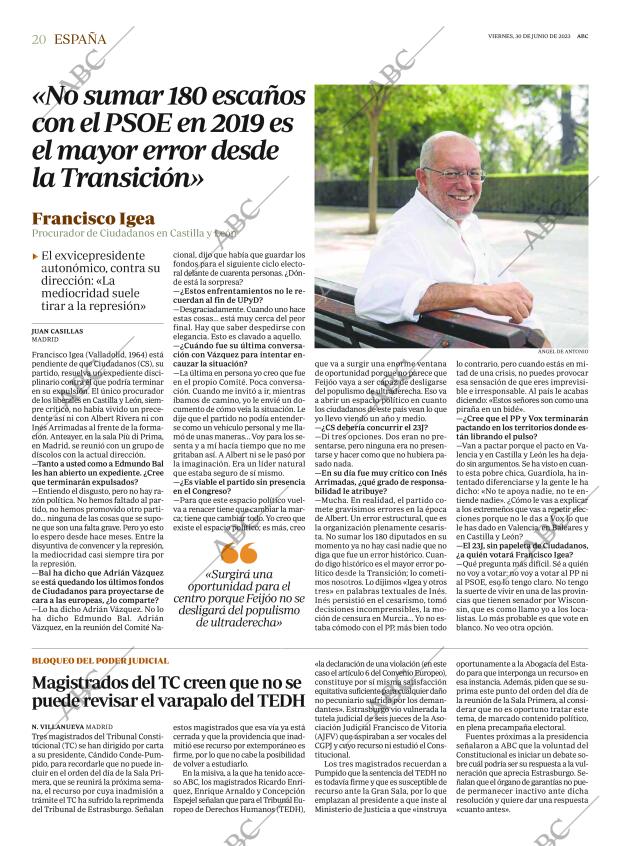 ABC MADRID 30-06-2023 página 20