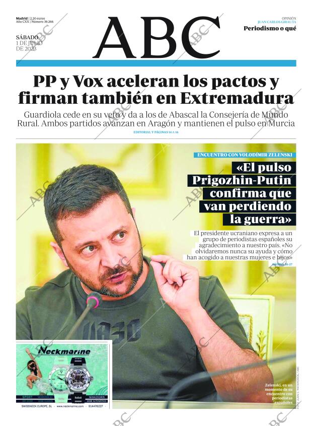 ABC MADRID 01-07-2023 página 1