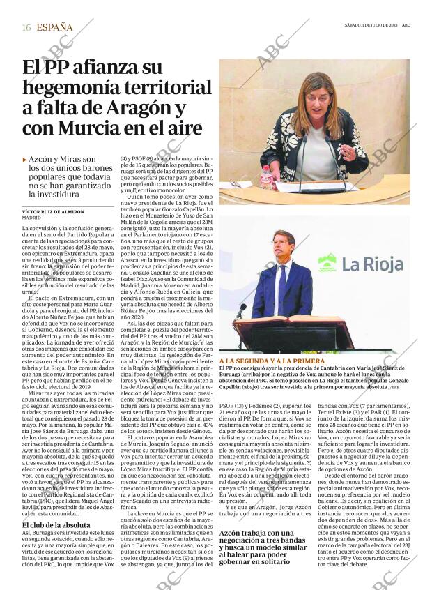 ABC MADRID 01-07-2023 página 16