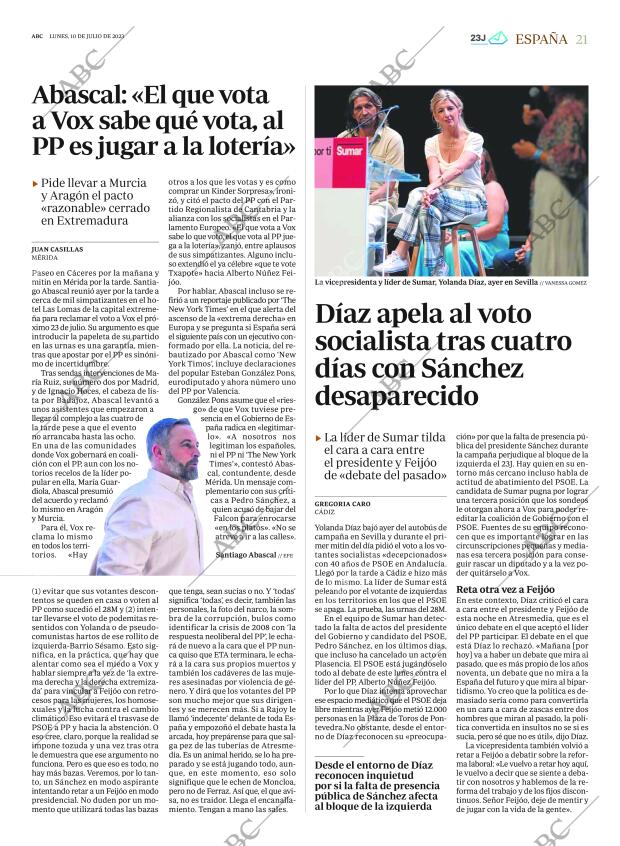 ABC MADRID 10-07-2023 página 21