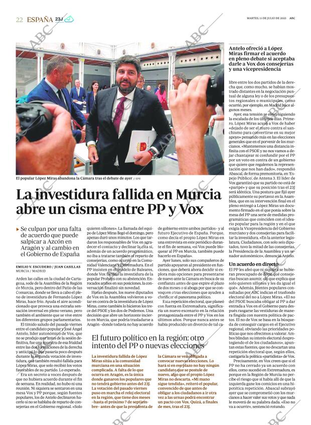 ABC MADRID 11-07-2023 página 22