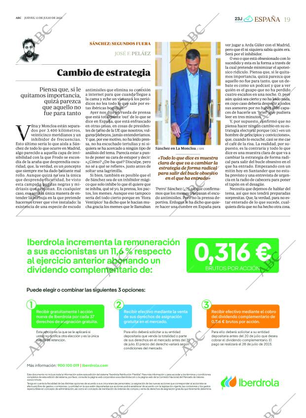 ABC MADRID 13-07-2023 página 19