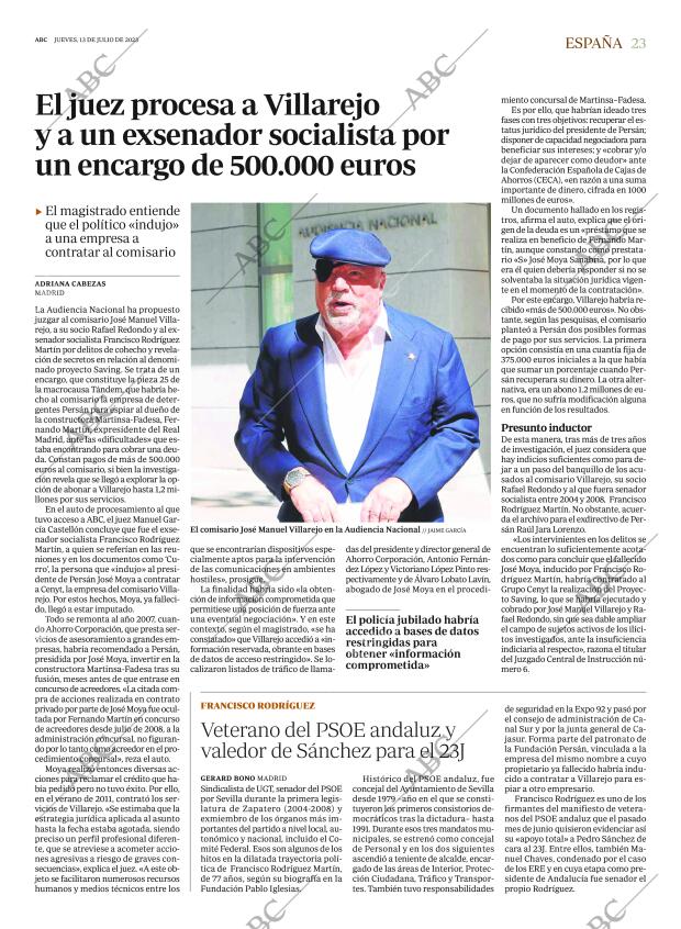 ABC MADRID 13-07-2023 página 23