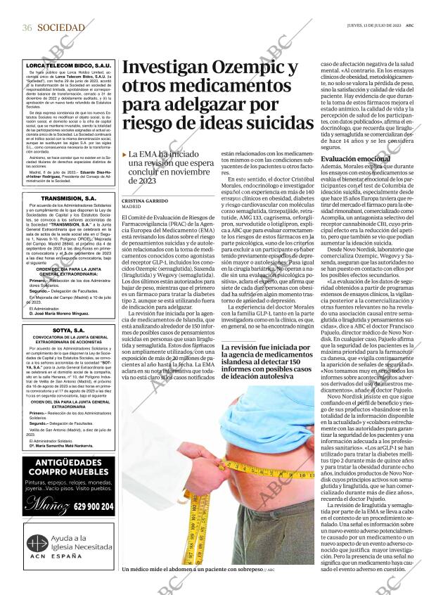 ABC MADRID 13-07-2023 página 36
