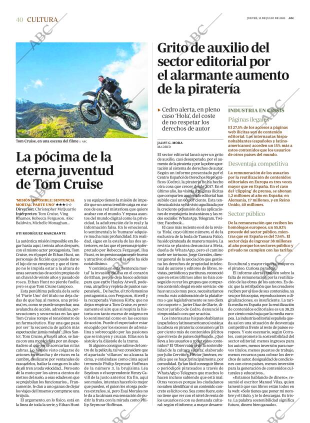 ABC MADRID 13-07-2023 página 40