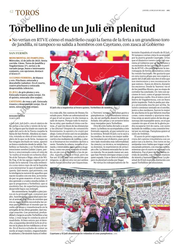 ABC MADRID 13-07-2023 página 42