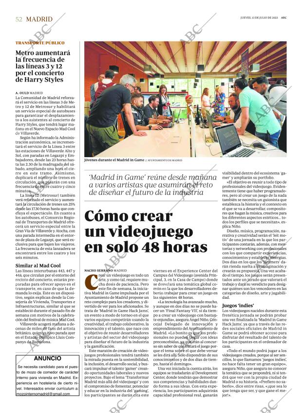 ABC MADRID 13-07-2023 página 52