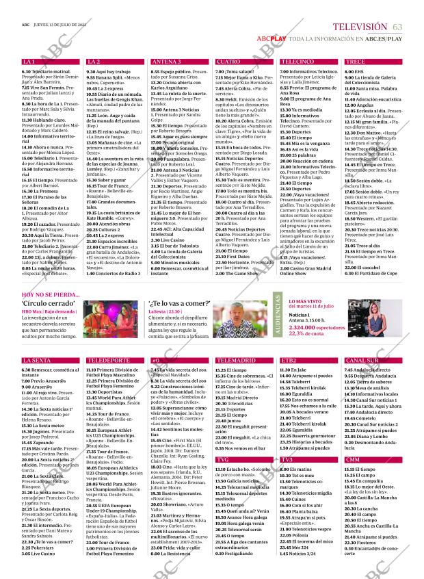 ABC MADRID 13-07-2023 página 63