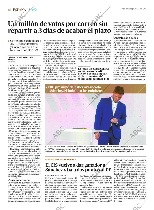 ABC MADRID 14-07-2023 página 18