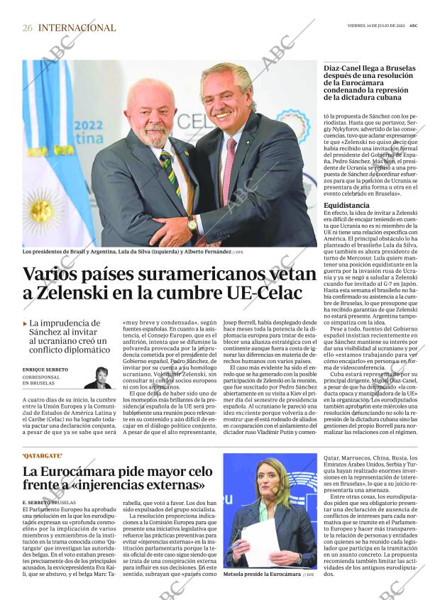 ABC MADRID 14-07-2023 página 26